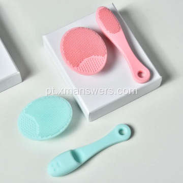 Escova de limpeza facial de silicone macio de qualidade alimentar